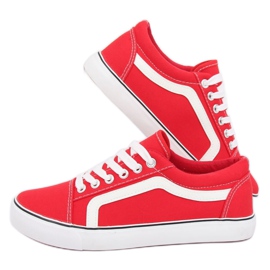 Baskets femme rouges BL117P Rouge 2