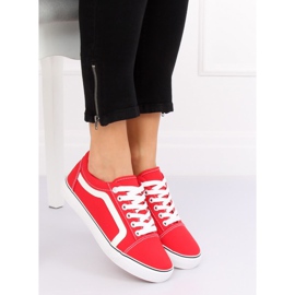 Baskets femme rouges BL117P Rouge 1
