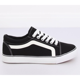 Baskets femme noires BL117P Noir 2