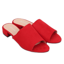 Chaussons rouges femme rouge 2 Chaussons rouges femme rouge 2
