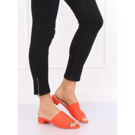 Chaussons orange femme orange 1