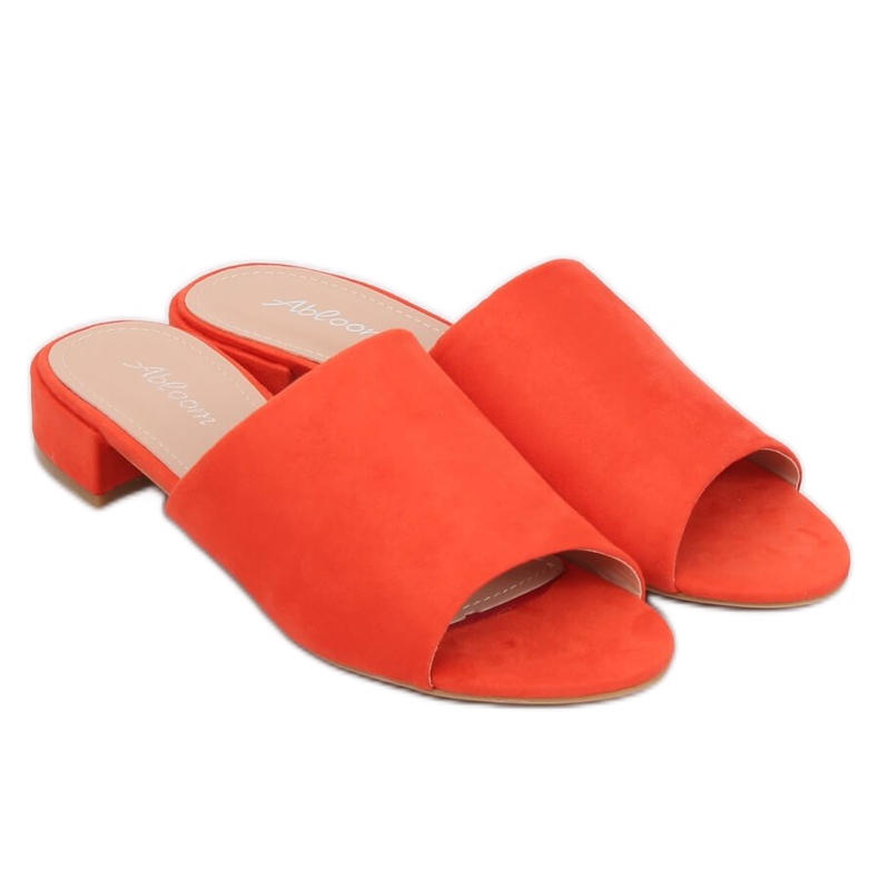Chaussons orange femme orange 2