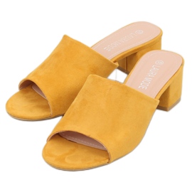 Sandales à talons jaunes QL-89 Jaune 3