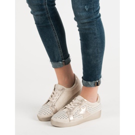 Bestelle Chaussures de sport avec strass brun 1