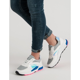 Chaussures de sport décontractées blanche multicolore 1