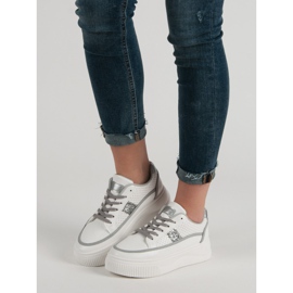 Creepers Blancs À Paillettes blanche 2 Creepers Blancs À Paillettes blanche 2