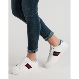 Chaussures de sport décontractées blanc 1
