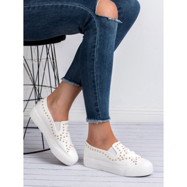 J. Star Baskets à enfiler avec une étoile blanche 1