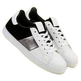 Chaussures de sport confortables blanc noir 2