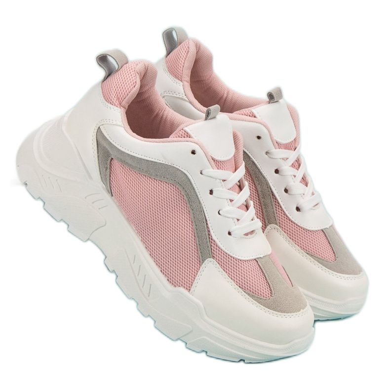 Chaussures de sport pour femmes blanc rose 2