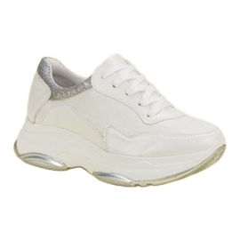 Weide Baskets blanches à paillettes 2