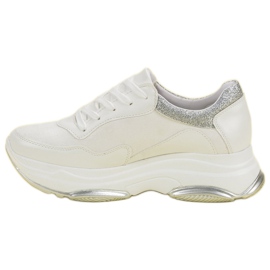Weide Baskets blanches à paillettes 3