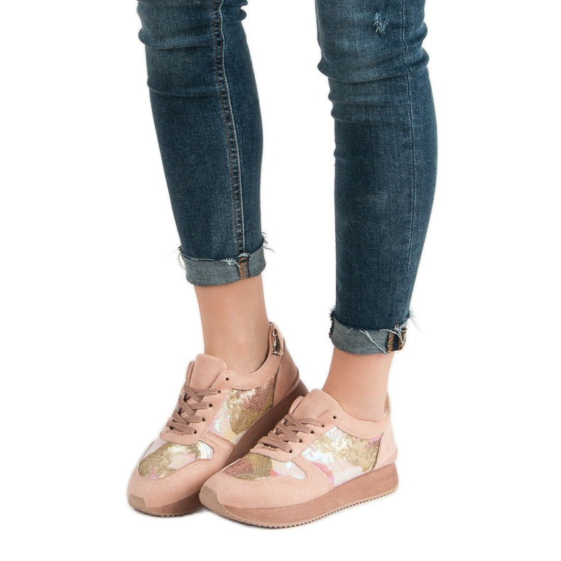 Seastar Chaussures de sport à paillettes rose 2