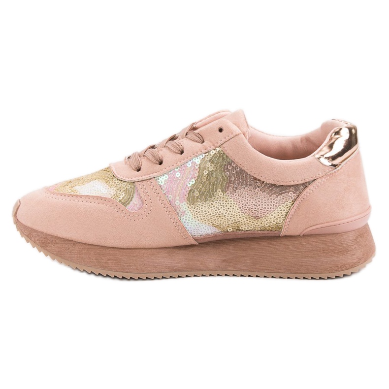 Seastar Chaussures de sport à paillettes rose 1