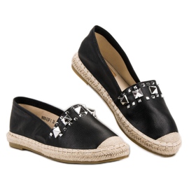 Bestelle Espadrilles Noires Avec Clous le noir 1