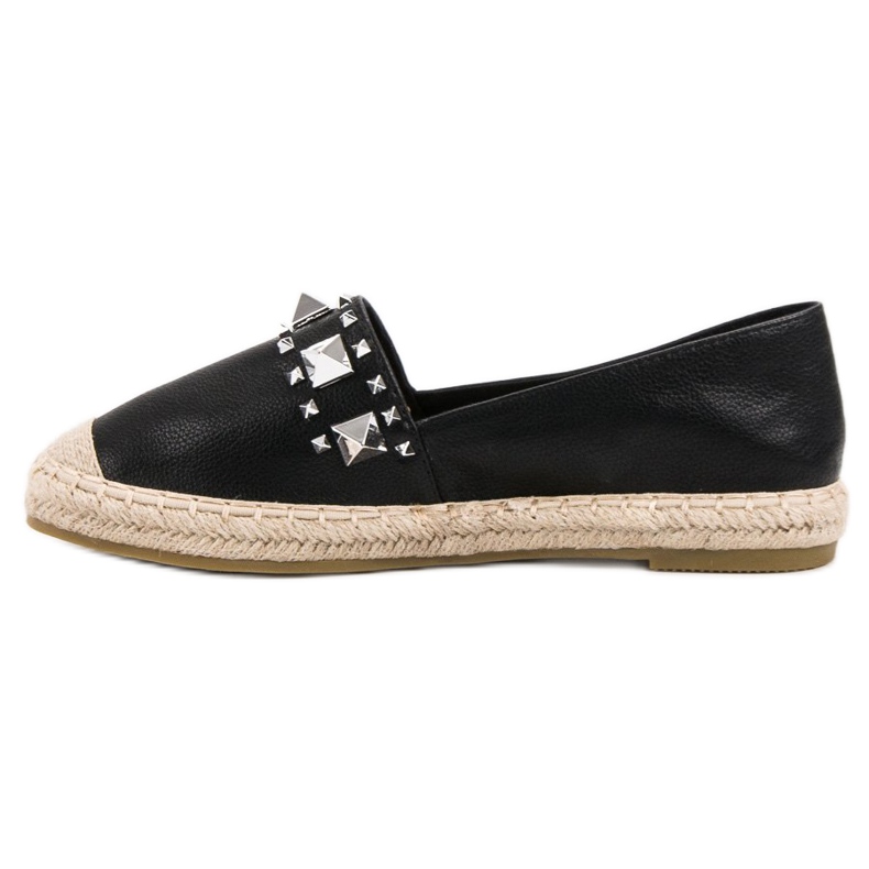 Bestelle Espadrilles Noires Avec Clous le noir 2