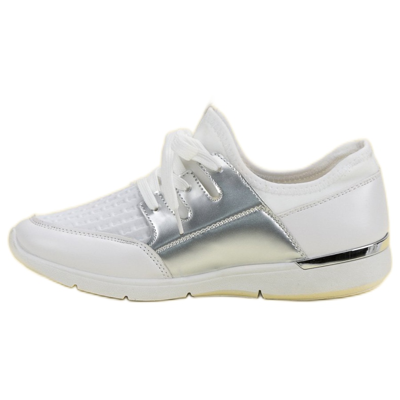 Chaussures de sport à enfiler blanc 1