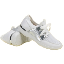Chaussures de sport à enfiler blanc 2