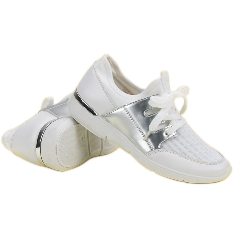 Chaussures de sport à enfiler blanc 2