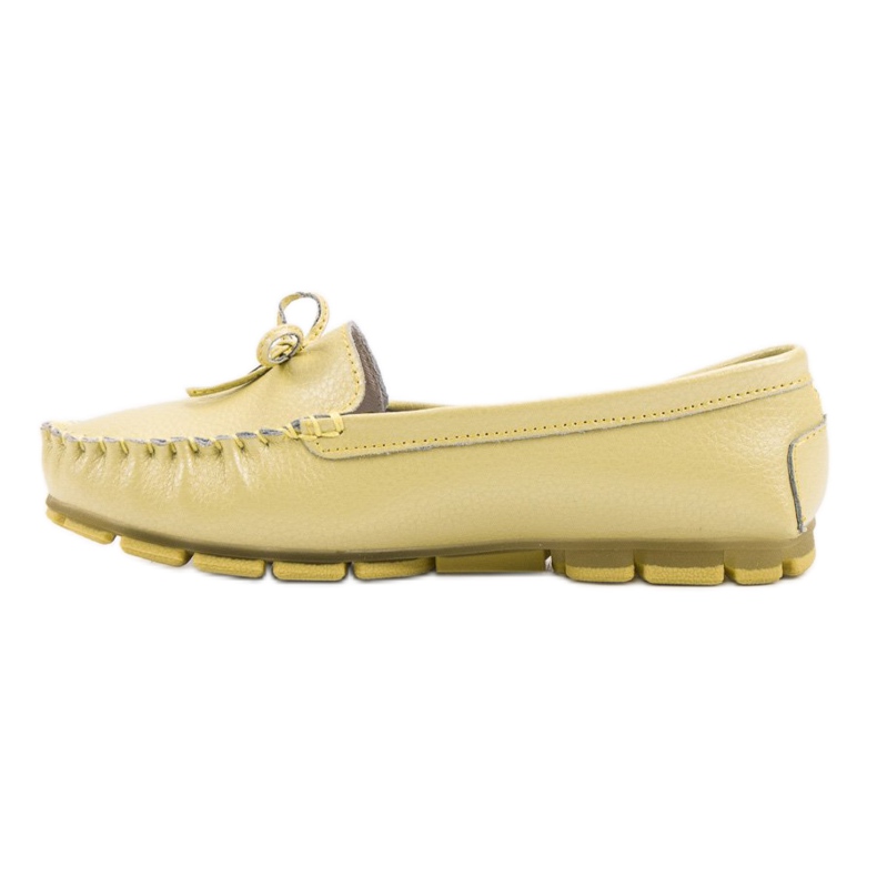Filippo Mocassins En Cuir Avec Un Noeud jaune 1