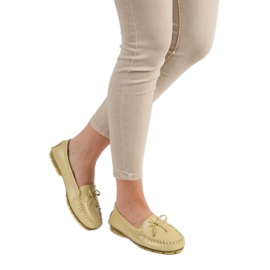 Filippo Mocassins En Cuir Avec Un Noeud jaune 4