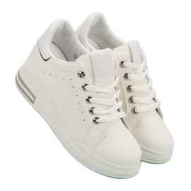 Baskets compensées blanches 2