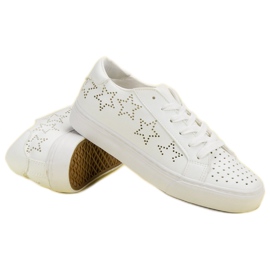 J. Star Baskets ajourées à étoiles blanche 4