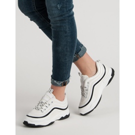 Chaussures de sport textiles blanc 1