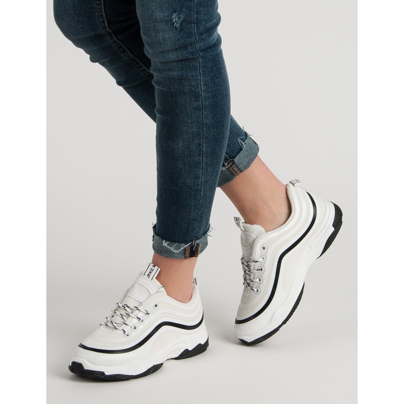 Chaussures de sport textiles blanc 1