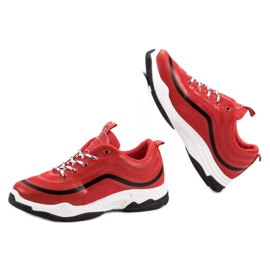 Chaussures de sport textiles rouge 1