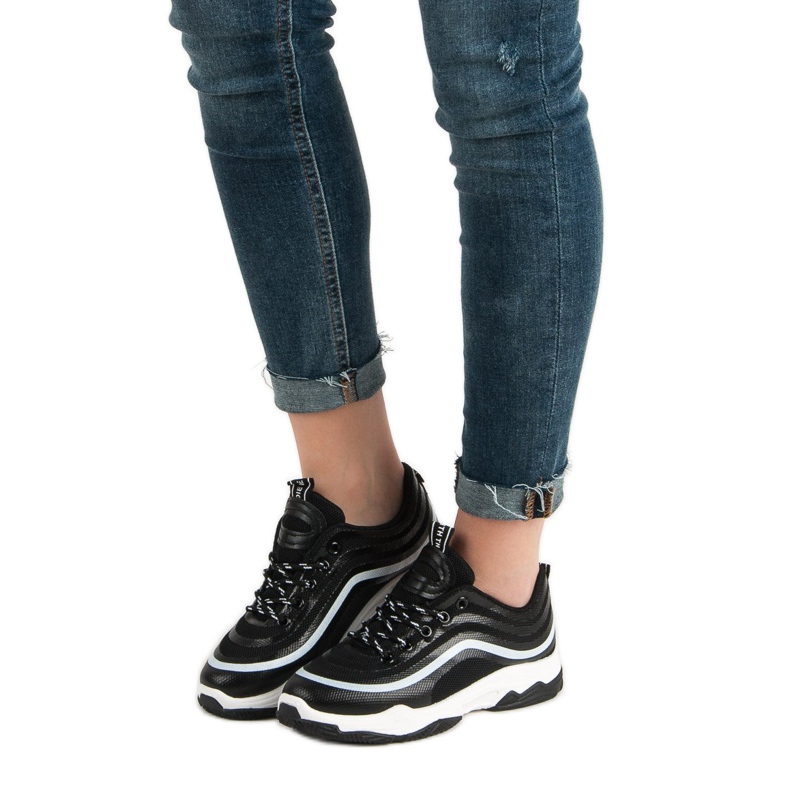 Chaussures de sport textiles noir 2
