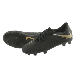Chaussures de football Nike Hypervenom Phantom 3Club FG Jr AJ4146-090 noir 5