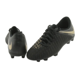 Chaussures de football Nike Hypervenom Phantom 3Club FG Jr AJ4146-090 noir 4