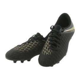 Chaussures de football Nike Hypervenom Phantom 3Club FG Jr AJ4146-090 noir 3