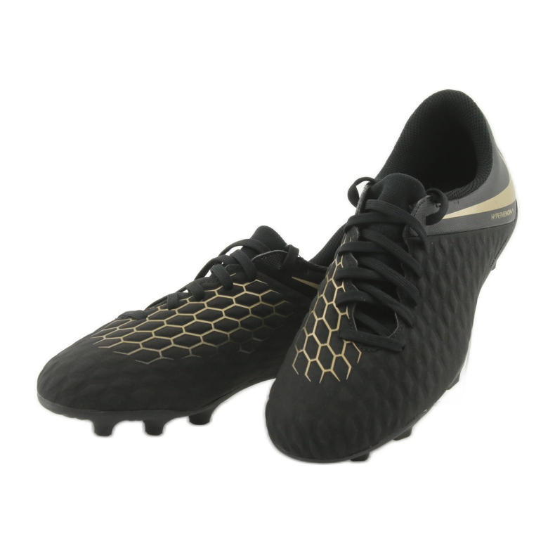 Chaussures de football Nike Hypervenom Phantom 3Club FG Jr AJ4146-090 noir 3