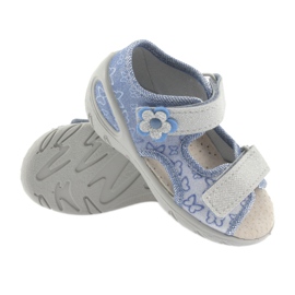 Befado chaussures pour enfants pu 065P122 bleu gris 3