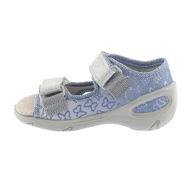 Befado chaussures pour enfants pu 065P122 bleu gris 2