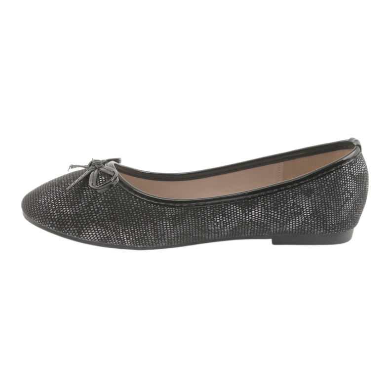 American Club Ballerines de filles avec un noir Lu17 le noir 2