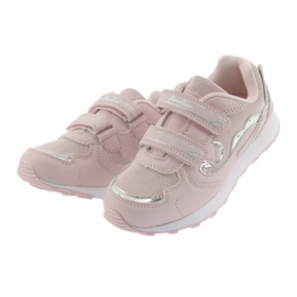 Sport Velcro American Club ES18 rose poudré gris 3