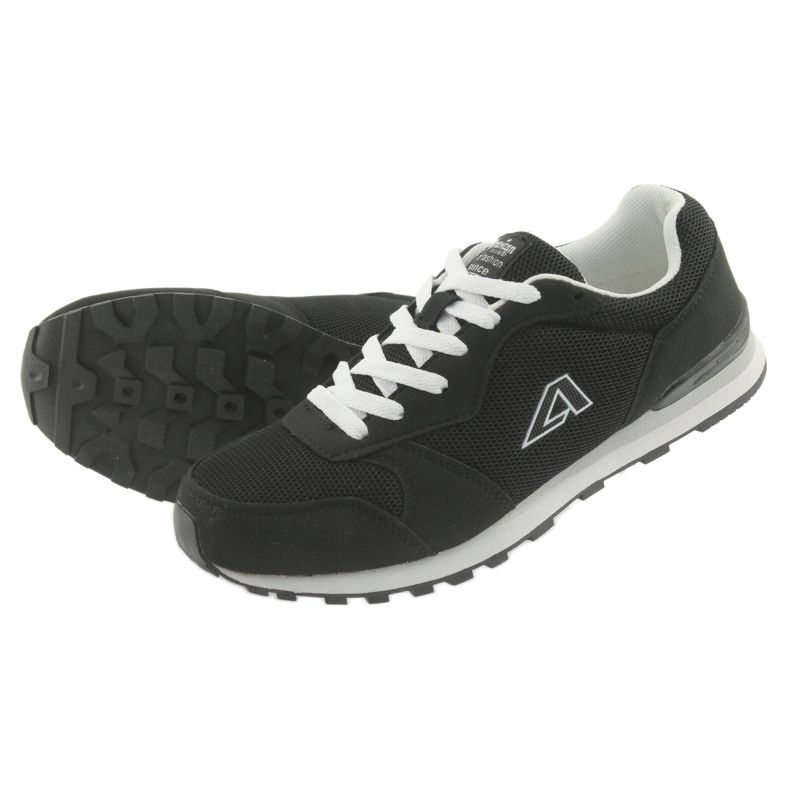 American Club 12 chaussures de sport noires 5