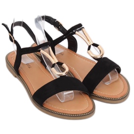 Sandales noires pour femmes WL024 Noir le noir 2