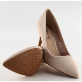 Escarpins sur un talon aiguille 539 Beige II-GAT 3
