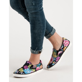 Yes Mile Slipony En Fleurs le noir multicolore 6