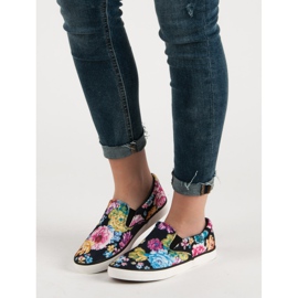 Yes Mile Slipony En Fleurs le noir multicolore 5
