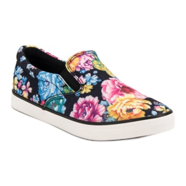 Yes Mile Slipony En Fleurs le noir multicolore 1