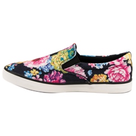 Yes Mile Slipony En Fleurs le noir multicolore 2