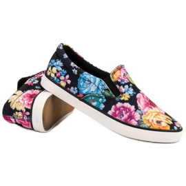 Yes Mile Slipony En Fleurs le noir multicolore 3