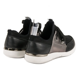 Chaussures de sport à enfiler noir 1