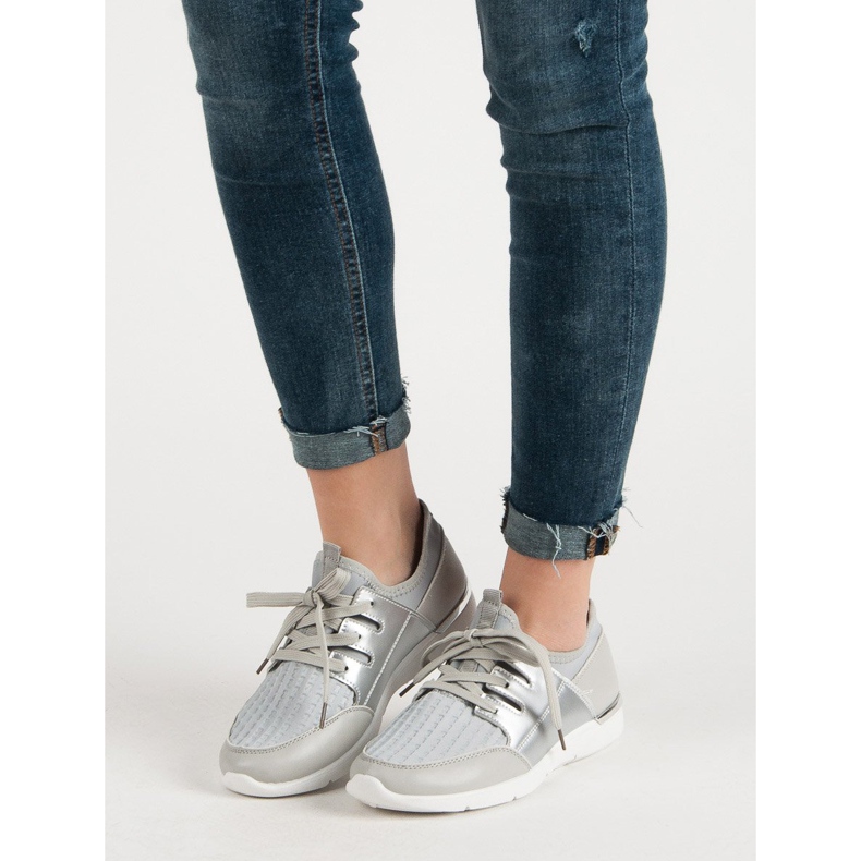 Chaussures de sport à enfiler gris 1