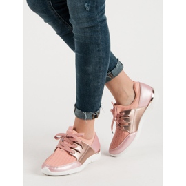Chaussures de sport à enfiler rose 1 Chaussures de sport à enfiler rose 1